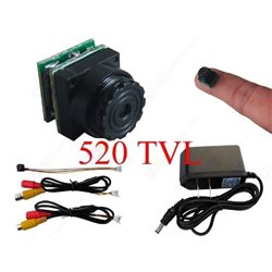 520TVL HD 0.008lux Night Vision Small Mini Cctv Camera Module (Weight 1g, Size 9.5x9.5x12mm)