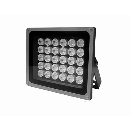 AC110-220V High Power Outdoor 30pcs Waterproof 15-90 Degree Angle 280-320m Night Vision 850nm IR LEDs Illuminator White Case