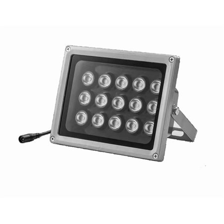 AC110-220V High Power Outdoor 15pcs 850nm Night Vision Illuminator IP66 White Case