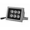 AC110-220V High Power Outdoor 6pcs 850nm Night Vision Illuminator IP66 Silver Case