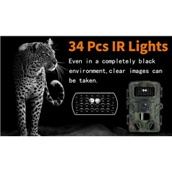 Trail Camera 20MP 1080P IP66 Waterproof with Clear Night Vision and 3 Passive Infrared Motion Sensors for Hunting Scouting