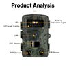 Trail Camera 20MP 1080P IP66 Waterproof with Clear Night Vision and 3 Passive Infrared Motion Sensors for Hunting Scouting