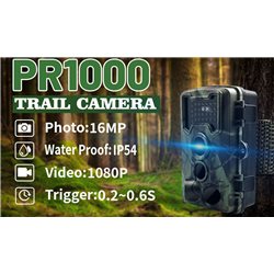 Trail Camera 1080P 20MP Hunting Game Camera with 120 Wide-Angle Motion Sensor Night Vision Motion Activated 0.3S 2.0 in LCD IP66