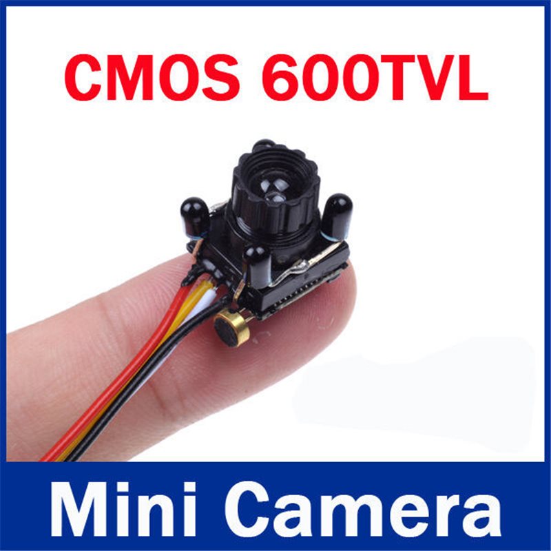 Mini HD 1/3" CMOS 600TVL CCTV Security Surveillance FPV Camera,Mini CCTV Camera with Audio,Night Vision Camera,Small CMOS Camera